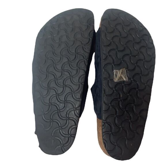 Birkenstock Florida Three-Strap Navy Leather Sandal Shoes. Size 38 (7/7.5). - Picture 7 of 7